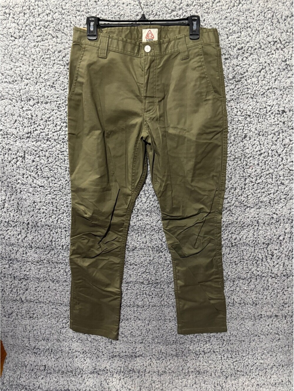 LIVSN Flex Canvas Pants - Brown - BOT010L-OLV- 30x 30 New with Tags $129 MSRP